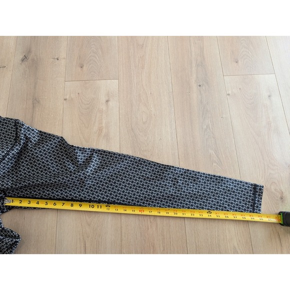 LULULEMON Wunder Under Pant Full-On Luon Tri Geo Silver Spoon Black Size 10 RARE - Picture 7 of 14